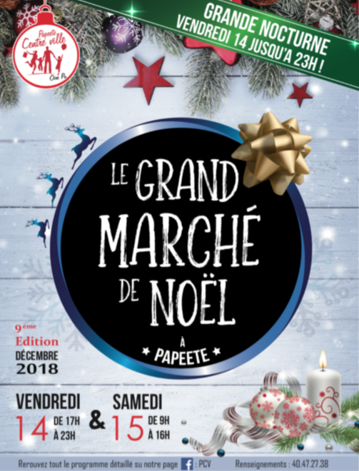 Papeete fait son "Grand Marché de Noël" les 14 et 15 décembre