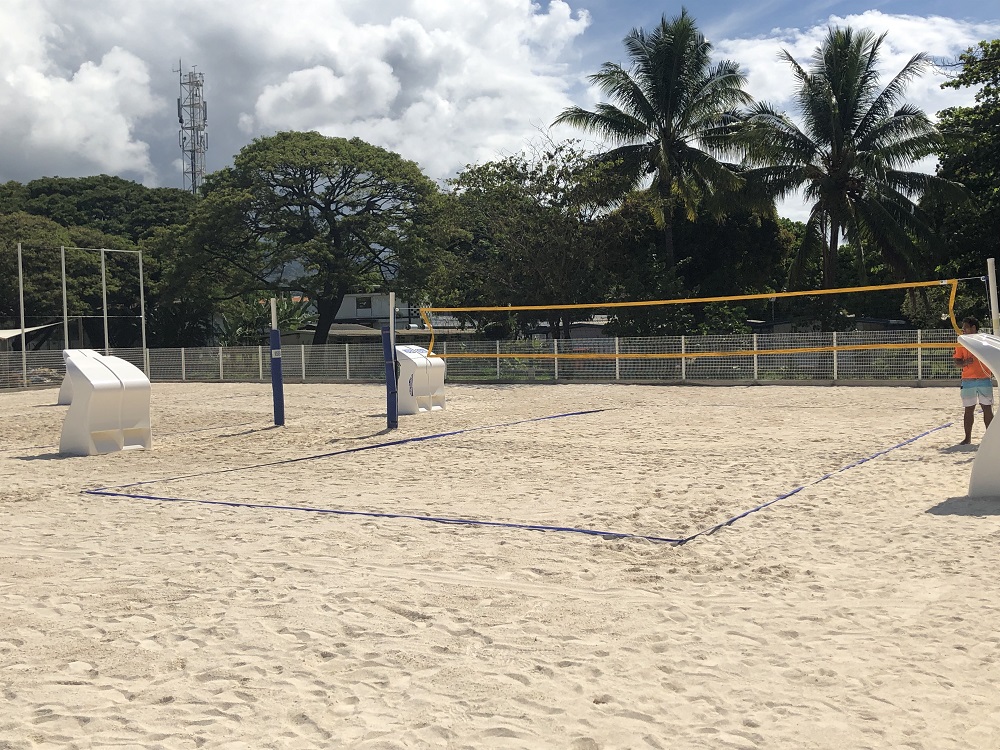 L'aménagement choisi a aussi été imaginé pour accueillir des manifestations sportives locales mais également internationales participant au rayonnement.  Ainsi à partir de samedi le parc Aorai Tinihau sera le théâtre des Oceania de beach volley.