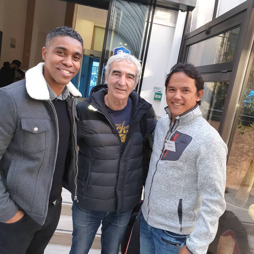 Marama Vahirua avec Raymond Domenech