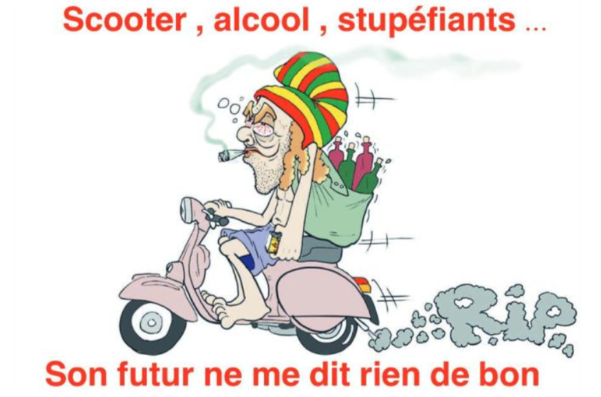 " Stupéfiants au volant, gare au tournant " par Munoz