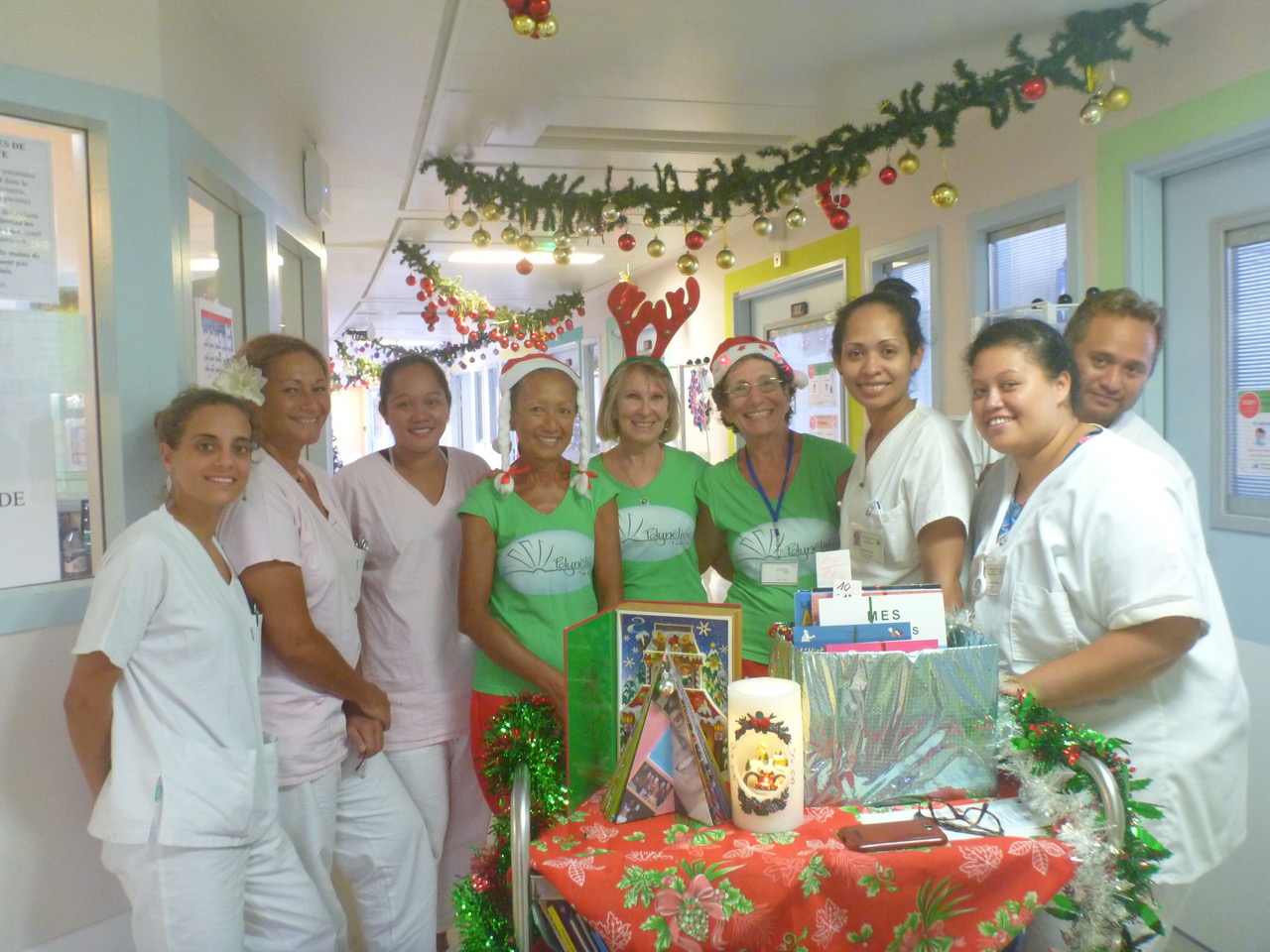 Polynélivre fête Noël en pédiatrie du CHPF