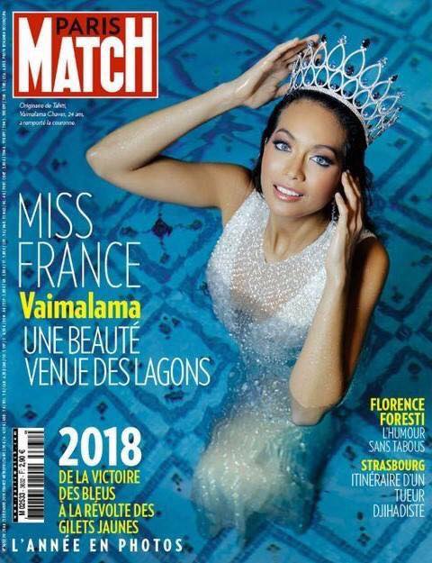 Vaimalama Chaves fait la Une de la presse people