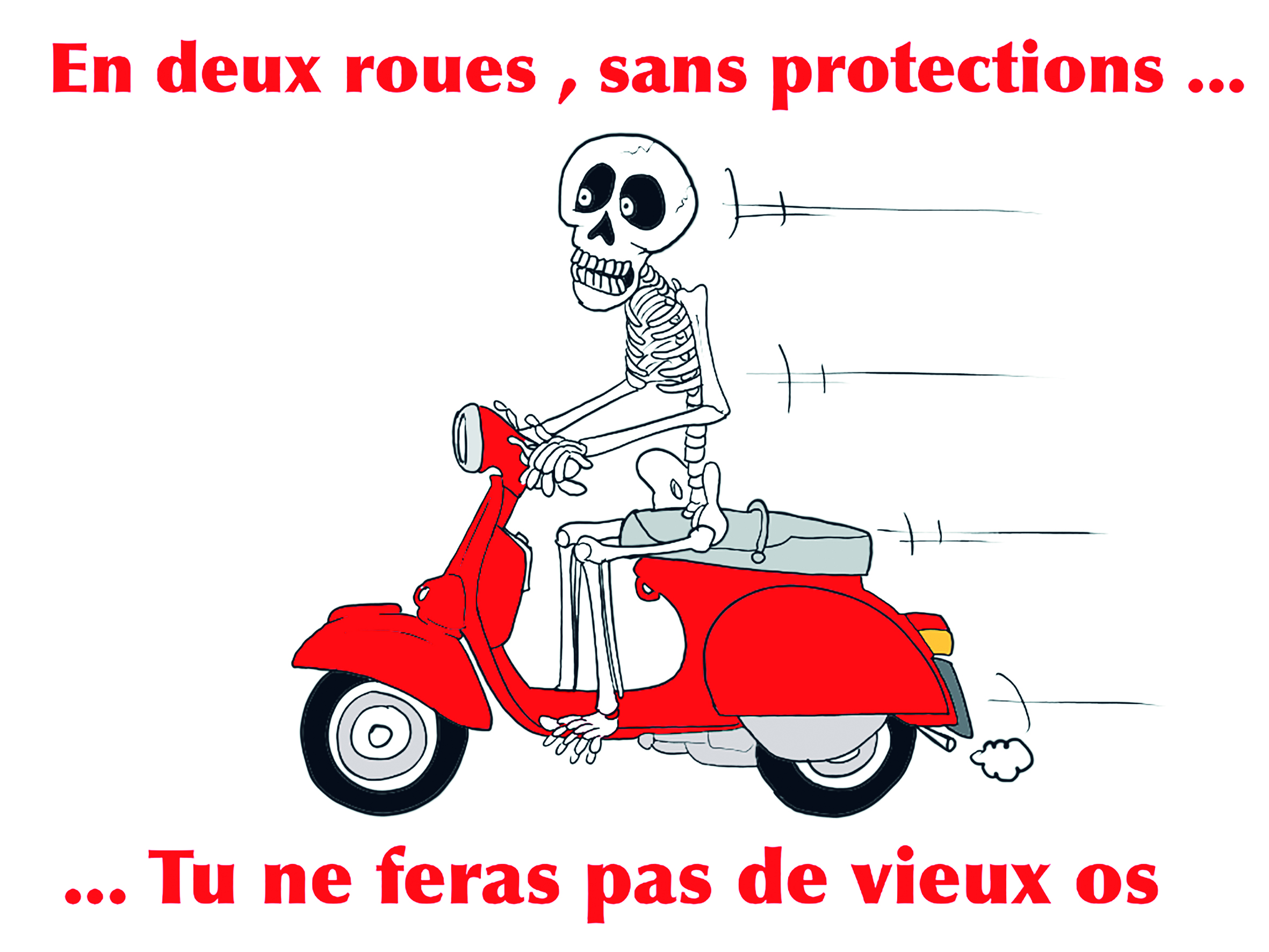 " Prévention : Deux roues, protégez-vous" par Munoz