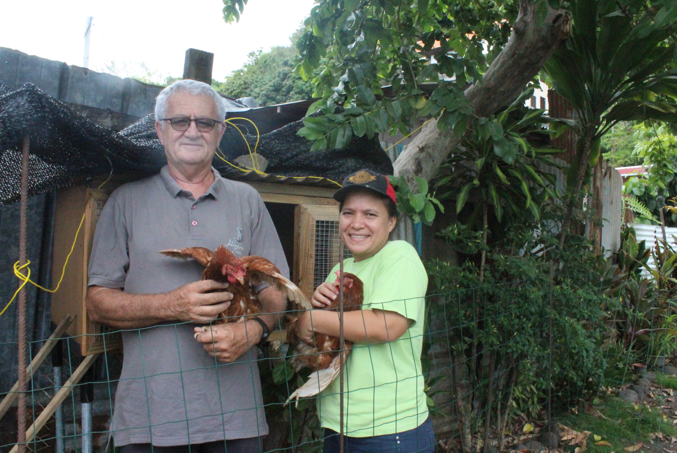 Sylvain Todesco et Tehina Tuua.