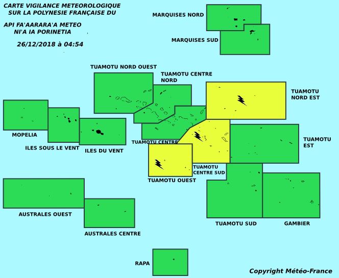 De forts orages pendant les fêtes de Noël