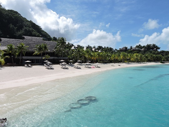 Fin de grève à l'hôtel Conrad de Bora Bora