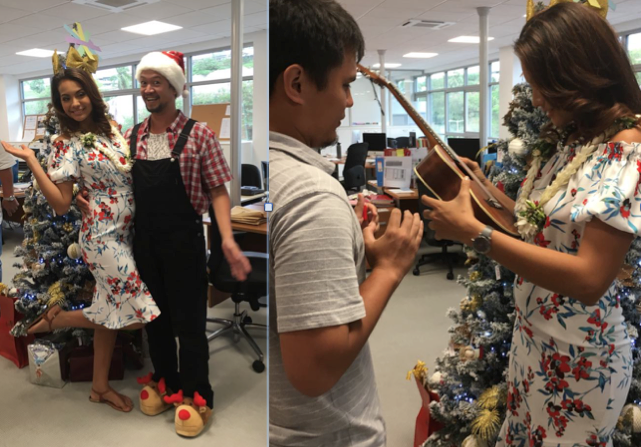 Vaimalama s'est prêtée avec beaucoup de gentillesse et d'humour au jeu des selfies et des dédicaces