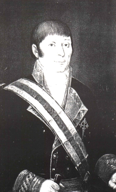 Un des rares portrais de Francisco A Mourelle de la Rua, publié avec sa première biographie.