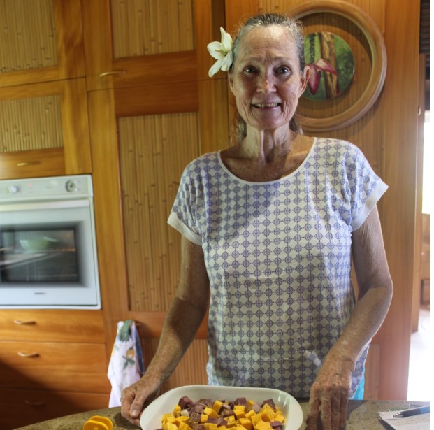 Maeva Shelton nous a préparé un festin pour le réveillon.