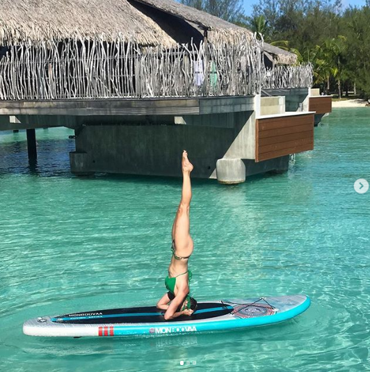 Sylvie Tellier trouve l'équilibre à Bora Bora