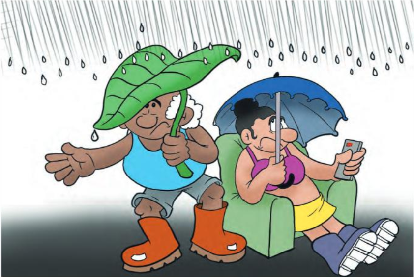 " Un temps pluvieux " vu par Munoz