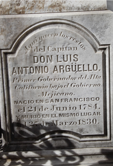 Ici repose le premier gouverneur de la Californie du nord.