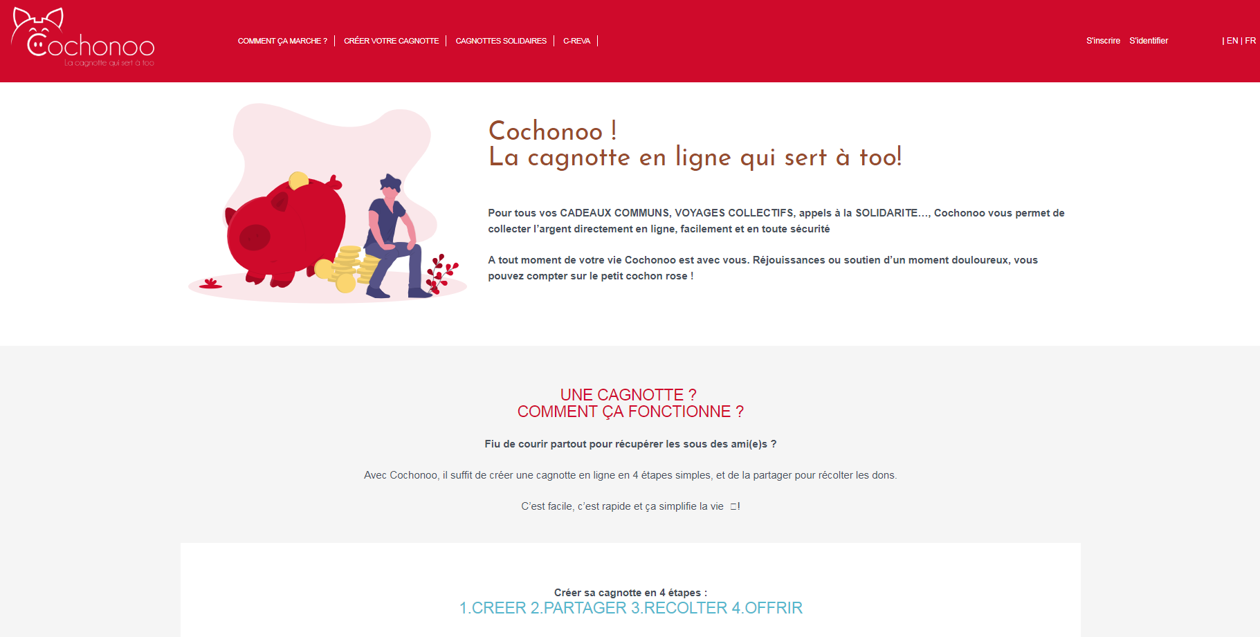 Cochonoo, la cagnotte en ligne qui sert à tout !