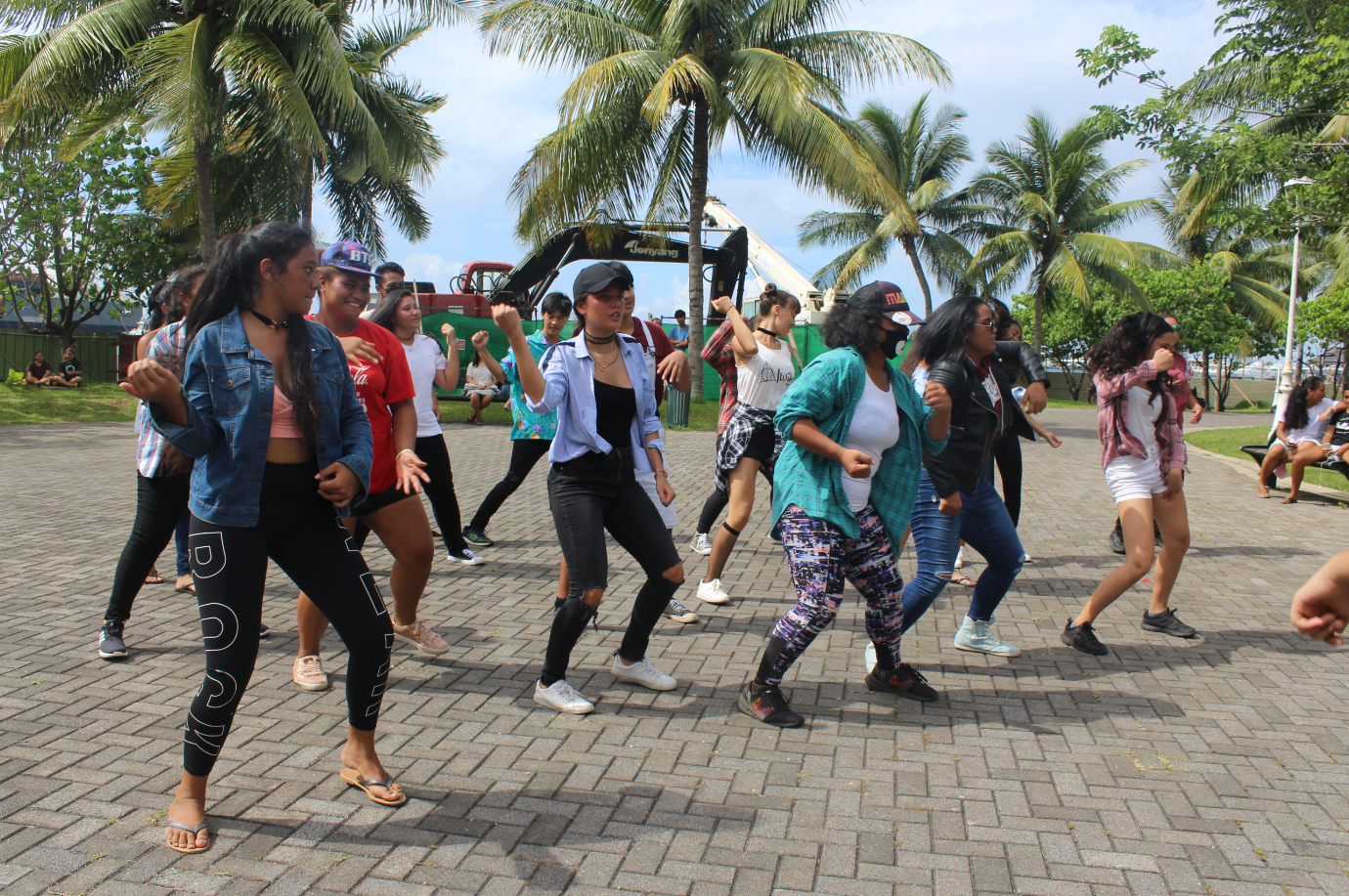Des chorégraphies de K-Pop ont eu lieu au parc Paofai.