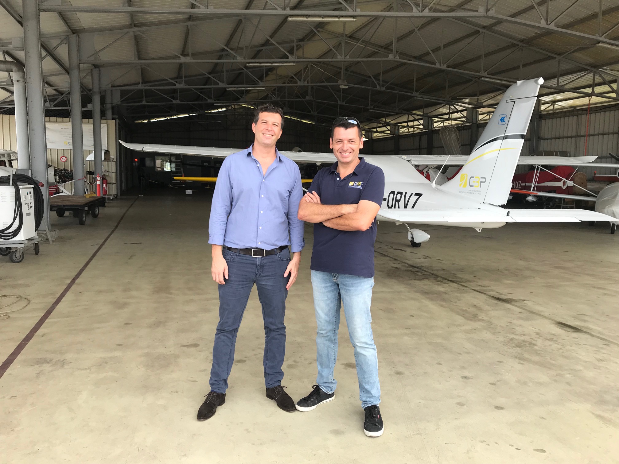 Stéphane Chantre, P-dg et  fondateur de C3P, ici en compagnie de Gaspard Toscan du Plantier, directeur général de la Sofidep.