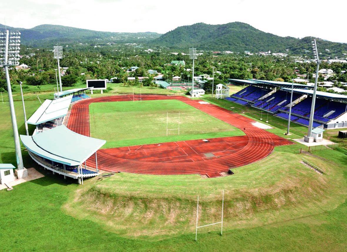 Le compexe sportif d'Apia, la capitale