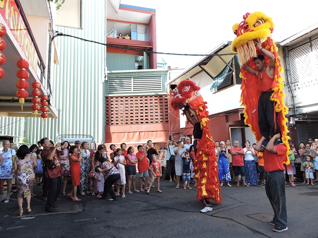 A 8 h 30, la danse du Lion aura lieu au siège de l'association Si Ni Tong, à Papeete