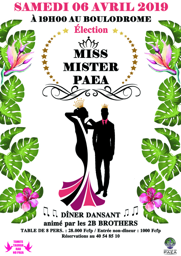 Qui seront les futurs représentants de charme de Paea ?