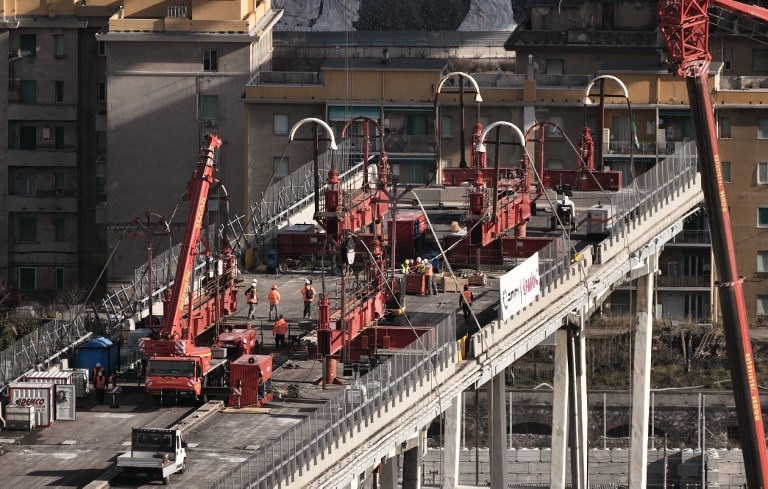 Italie : coup d'envoi de la destruction du pont qui a endeuillé Gênes