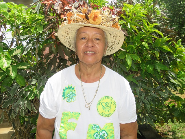 Juliette Teihotaata est la présidente de l’association  Metua Ete no te Ora Moorea.
