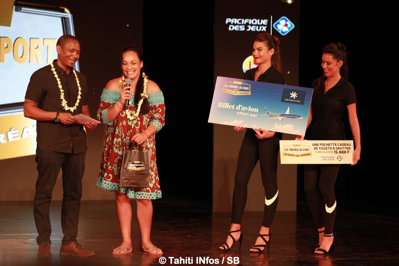 La gagnante du jeu Polynésie la 1e