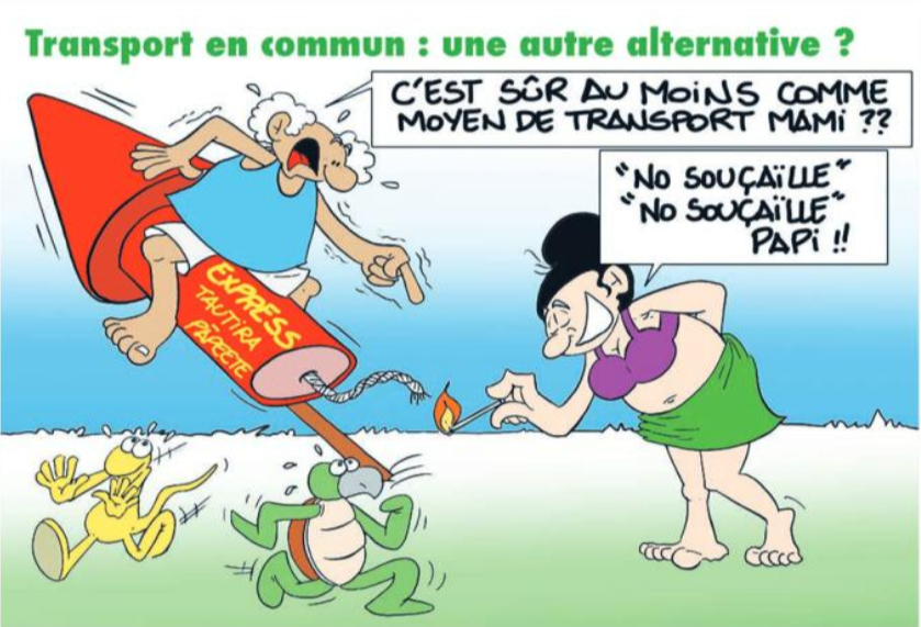 " Transport en commun " vu par Munoz