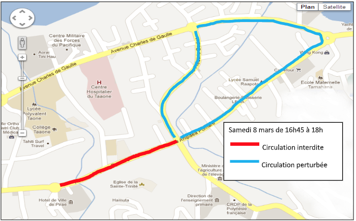 Course La Tahitienne® : circulation perturbée samedi à Pirae