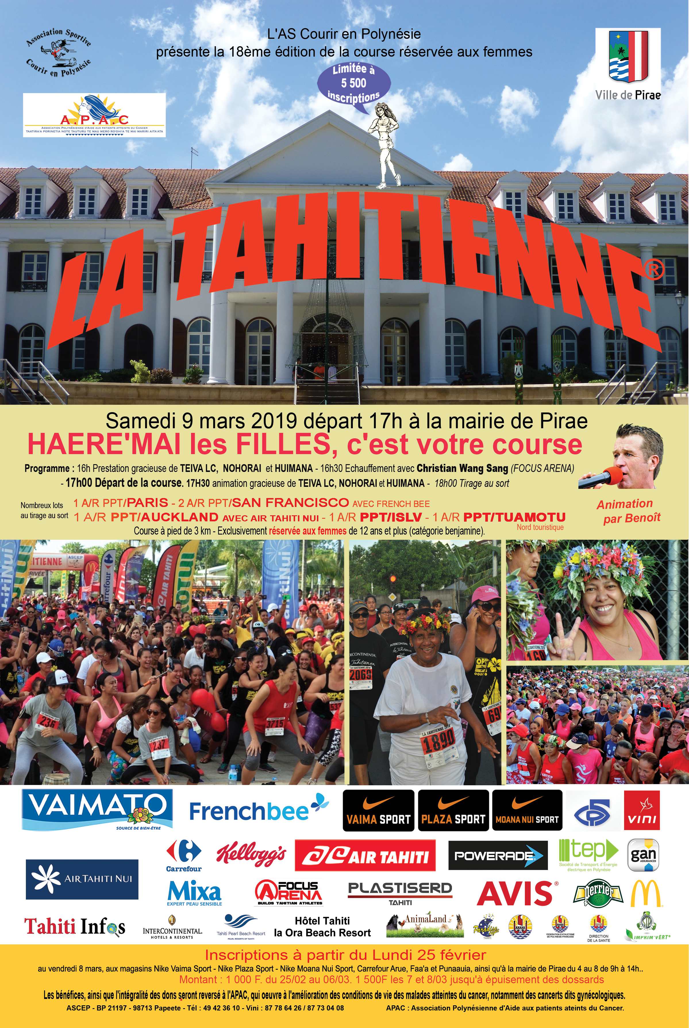 Course à pied – La Tahitienne, c’est ce samedi 9 mars