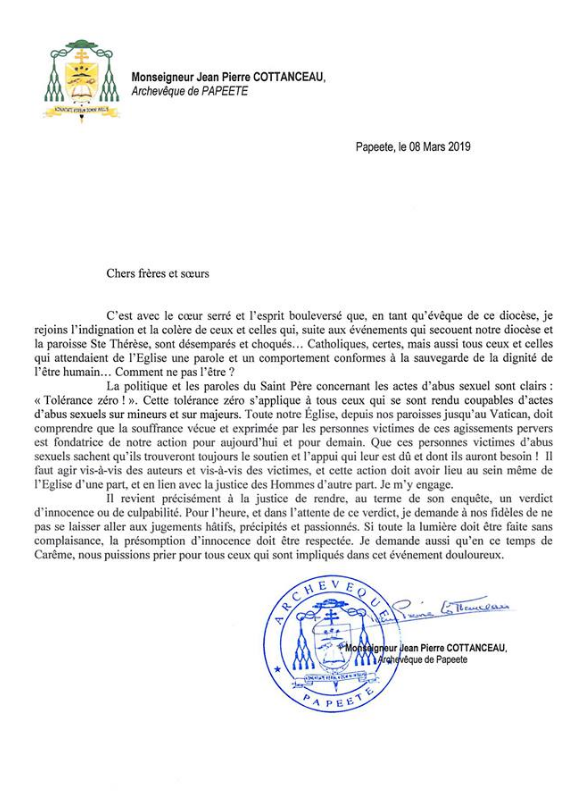 Prêtre soupçonné d'agressions sexuelles : Mgr Cottanceau a "le cœur serré et l'esprit bouleversé"