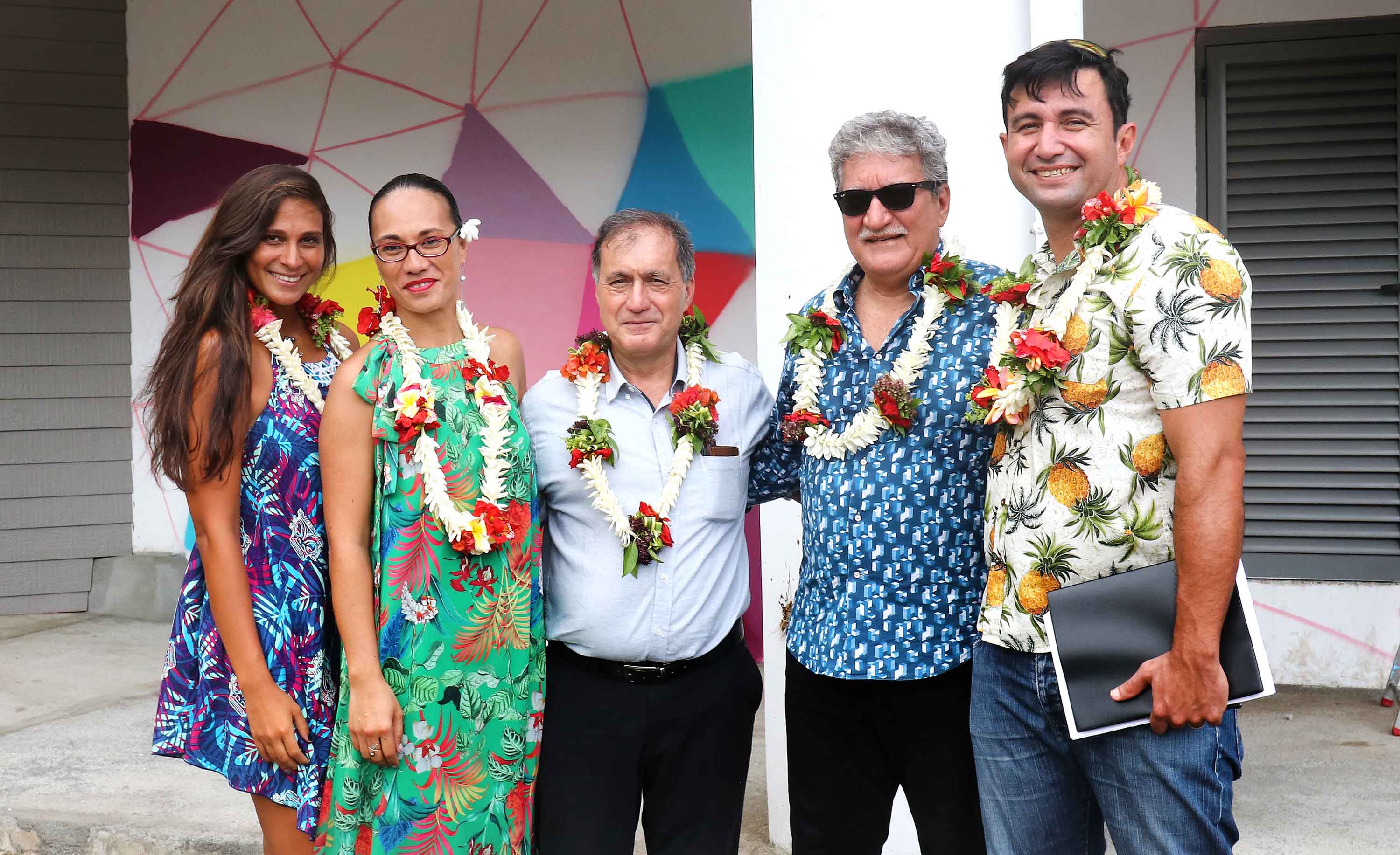 Une fresque à la résidence pour étudiants Paraita