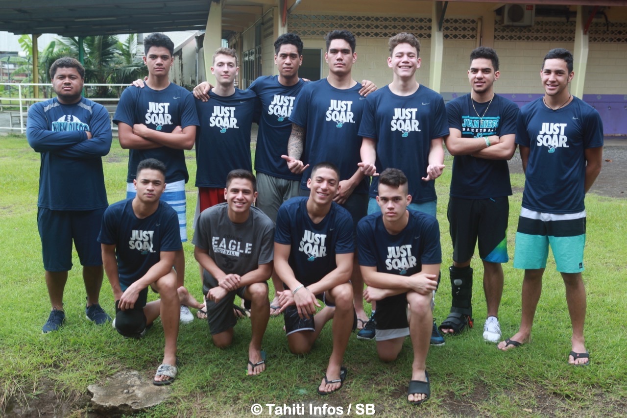 Les 13 Tahitiens sont en sport-études aux US