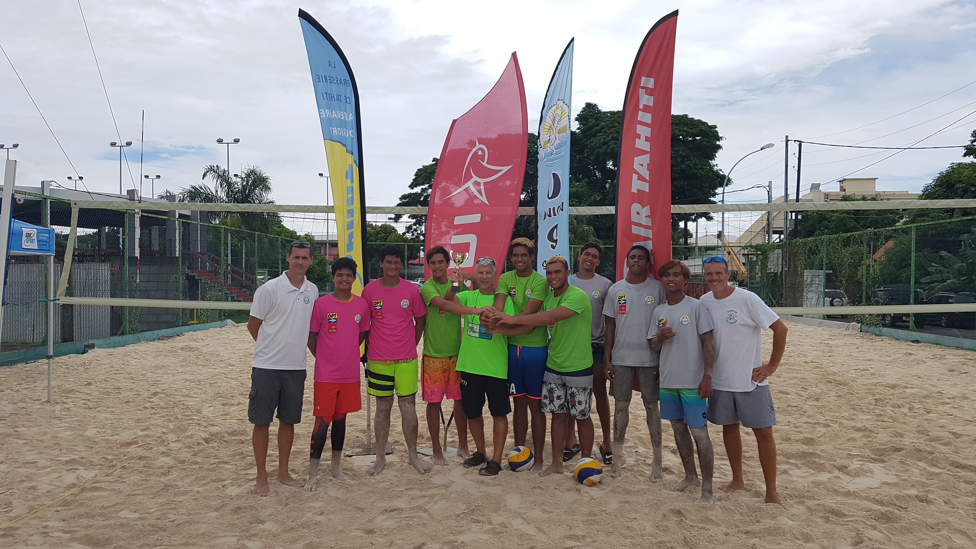 Du beach volley était également au programme