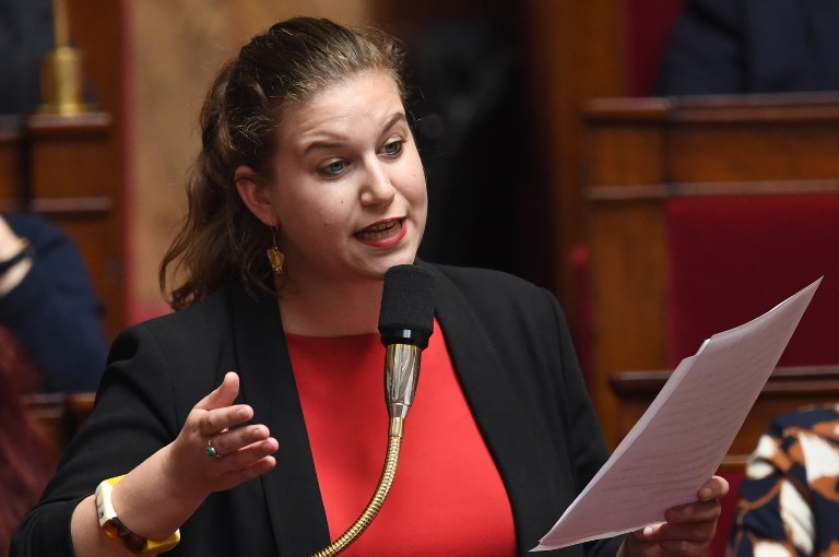 Mathilde Panot, députée la France insoumise. Photo : AFP
