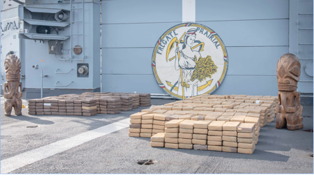 Le Prairial saisit près de 800kg de cocaïne en haute-mer