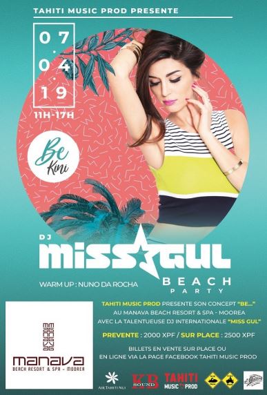 DJ Miss Gul va animer 3 soirées en Polynésie