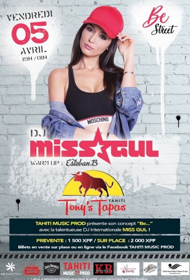 DJ Miss Gul va animer 3 soirées en Polynésie