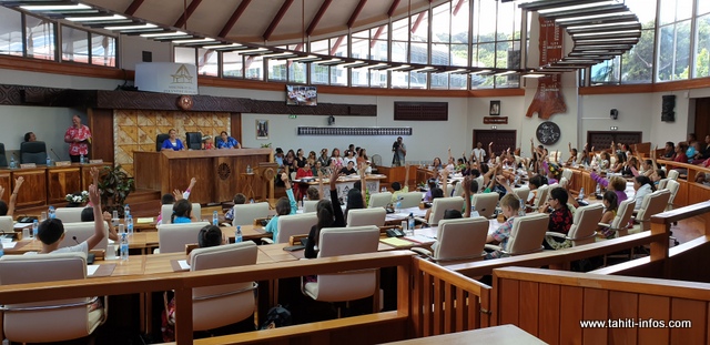 Représentants juniors : ambiance studieuse à Taraho'i