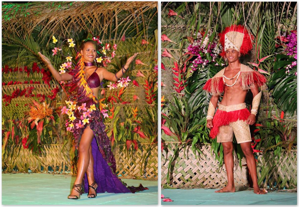 Les prix du meilleur costume végétal ont été attribués à Wainona Teurua et Teare Marakai.