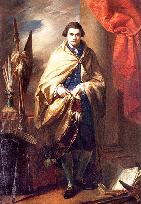 Joseph Banks par B.West (1773).