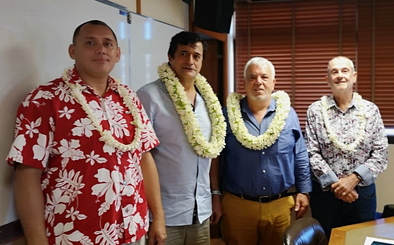 Le nouveau bureau du CA de la CPS (de gauche à droite) : Teva Philippe, Patrick Galenon, Patrick Bagur, Ronald Blaise.