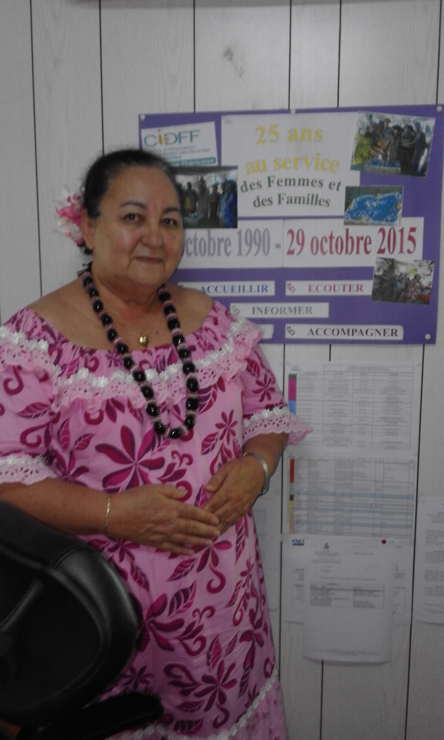 Thilda Harehoe-Garbutt est présidente du Centre d’Information des Droits des Femmes et des Familles (CIDFF).