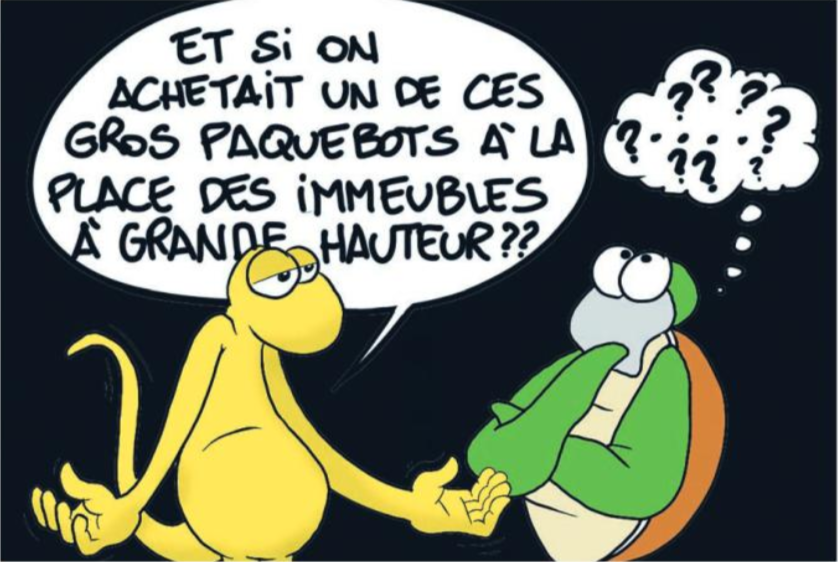 " Un immeuble sur l'eau " vu par Munoz