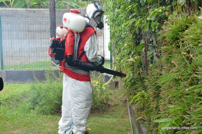 Lutte contre la dengue de type 2 : Des pulvérisations à Papeari et Papetoai