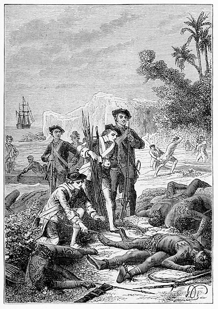 A Port Praslin, aux îles Salomon, l’escale fut brève et sanglante.