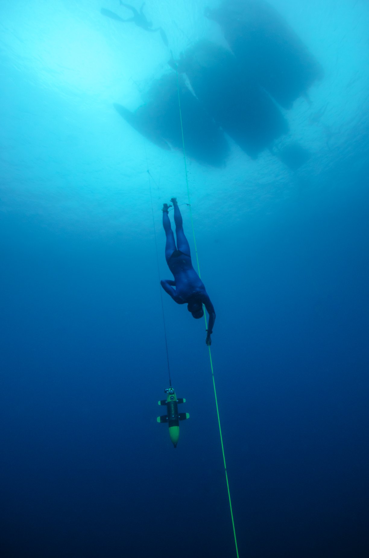 Denis Grosmaire pratique l'immersion libre