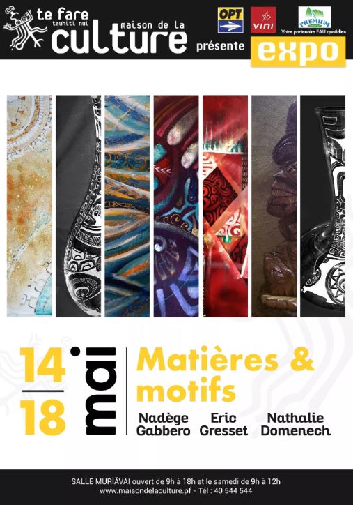 Une exposition en trio pour illustrer le thème Matières & motifs
