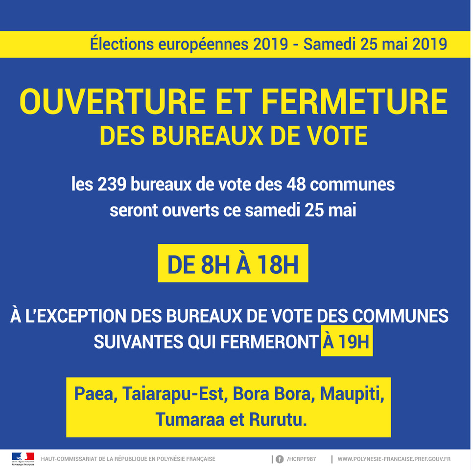 Européennes : les Polynésiens appelés à voter samedi