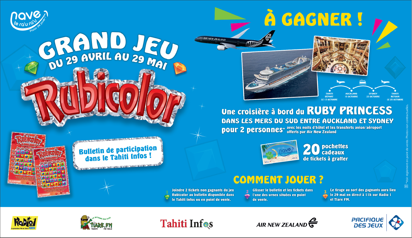 Tirage du jeu concours Rubicolor le 29 mai