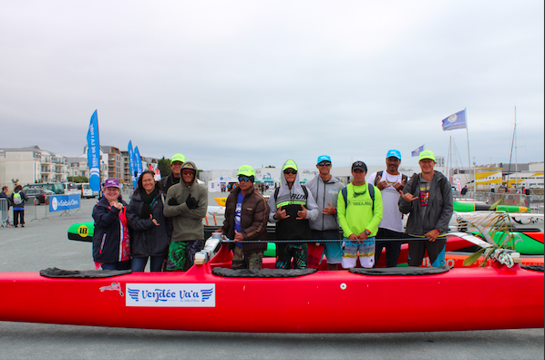 L'équipe Hinaraurea arrivée de Raiatea