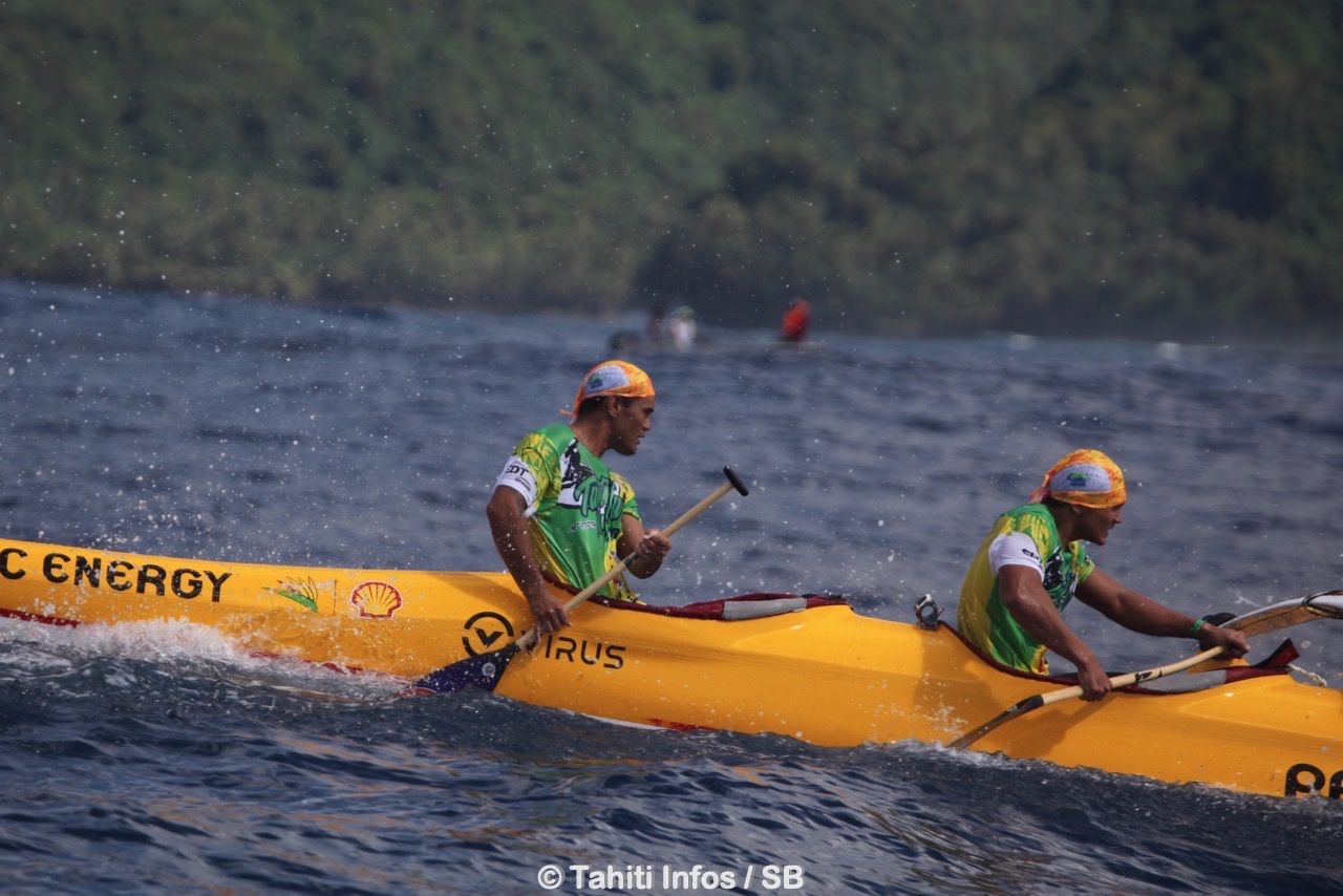 David Tepava, coach et barreur de Shell Va'a
